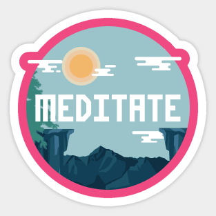 MEDITATE TODAY Sticker